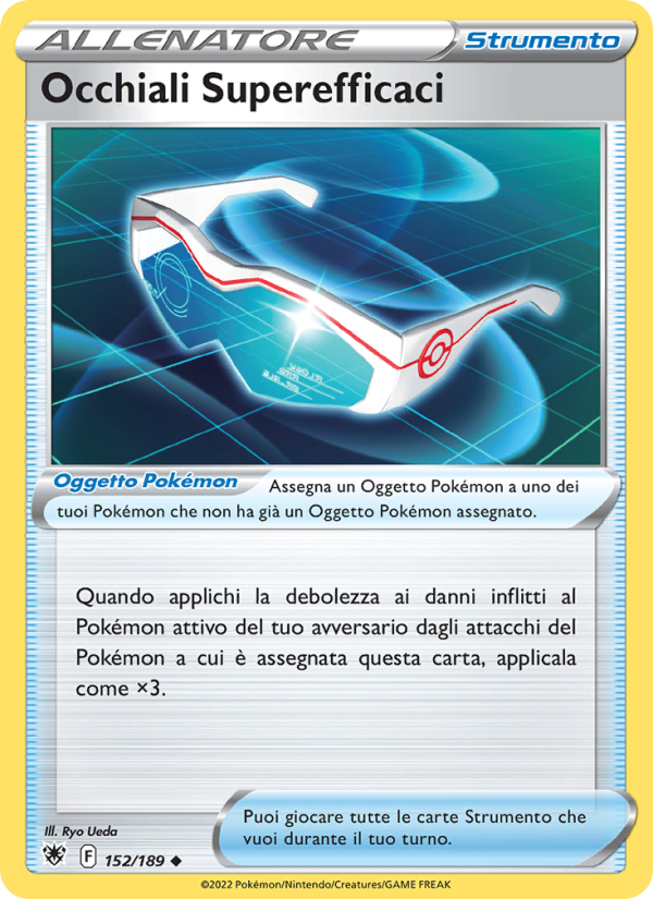 Occhiali Superefficaci 152/246 — Lucentezza Siderale (Italian Pokémon TCG card)