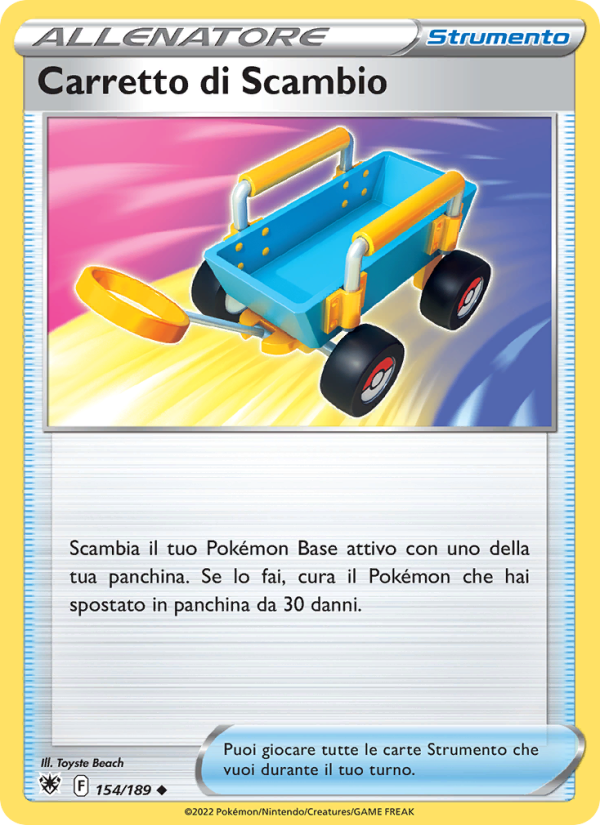 Carretto di Scambio 154/246 — Lucentezza Siderale (Italian Pokémon TCG card)