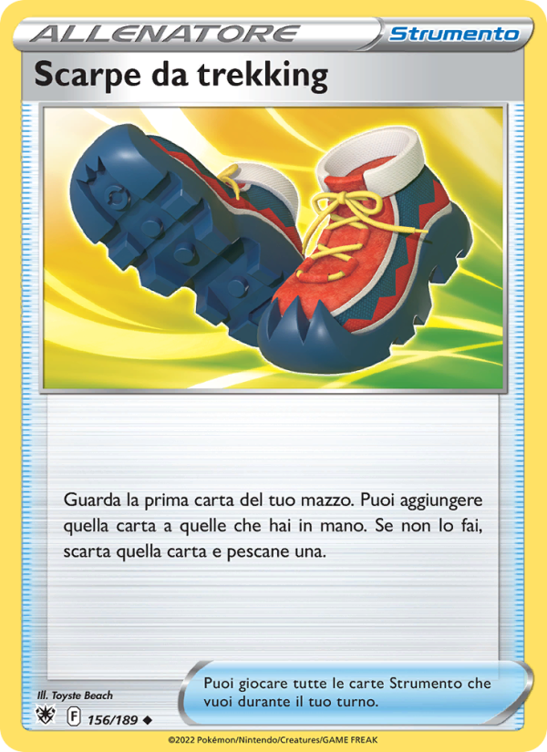 Scarpe da trekking 156/246 — Lucentezza Siderale (Italian Pokémon TCG card)