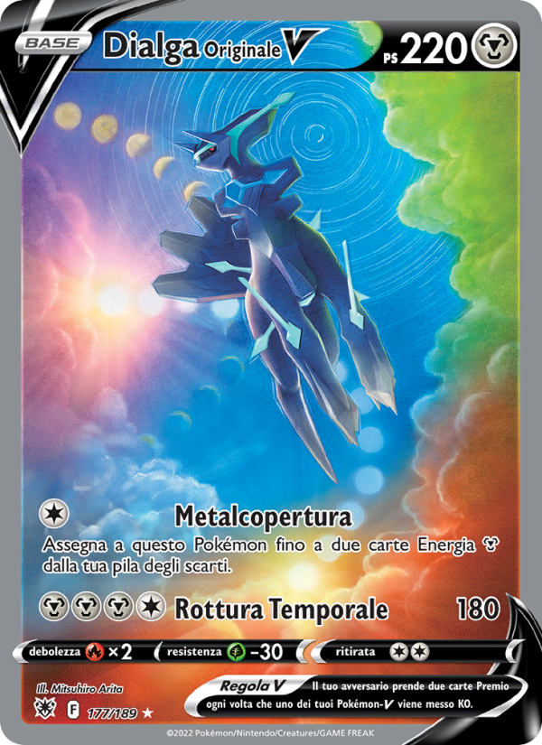 Dialga Originale V 177/246 — Lucentezza Siderale (Italian Pokémon TCG card)