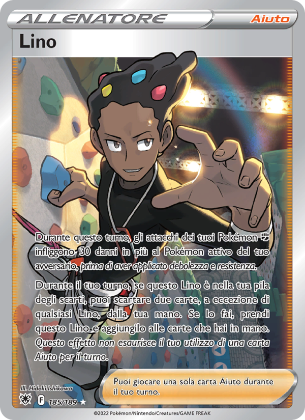 Lino 185/246 — Lucentezza Siderale (Italian Pokémon TCG card)