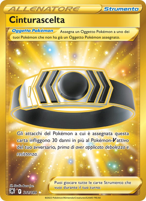 Cinturascelta 211/246 — Lucentezza Siderale (Italian Pokémon TCG card)