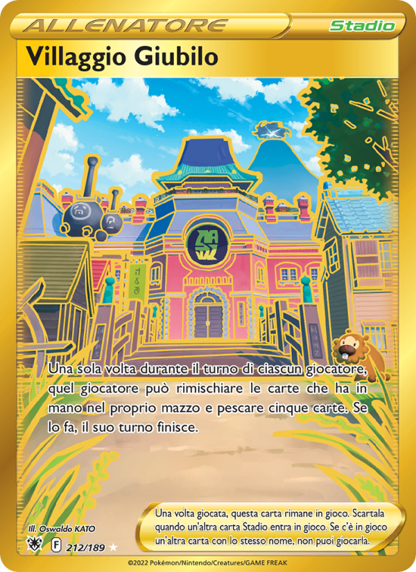 Villaggio Giubilo 212/246 — Lucentezza Siderale (Italian Pokémon TCG card)