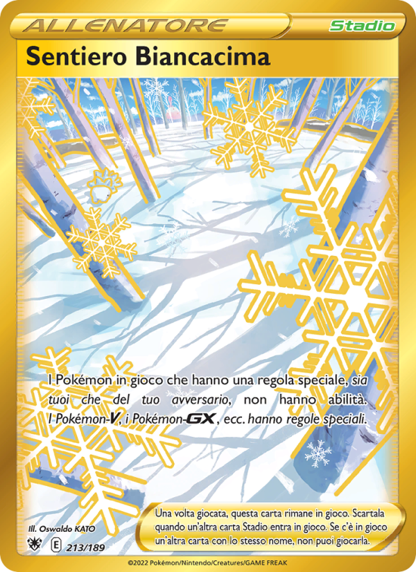 Sentiero Biancacima 213/246 — Lucentezza Siderale (Italian Pokémon TCG card)