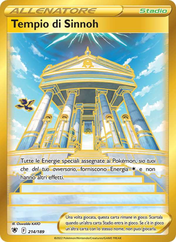 Tempio di Sinnoh 214/246 — Lucentezza Siderale (Italian Pokémon TCG card)