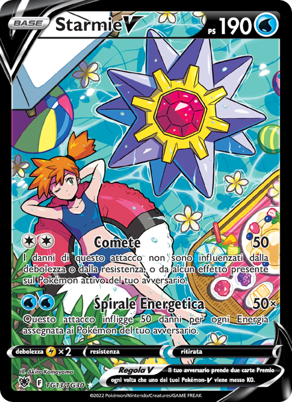 Starmie V TG13 — Lucentezza Siderale (Italian Pokémon TCG card)