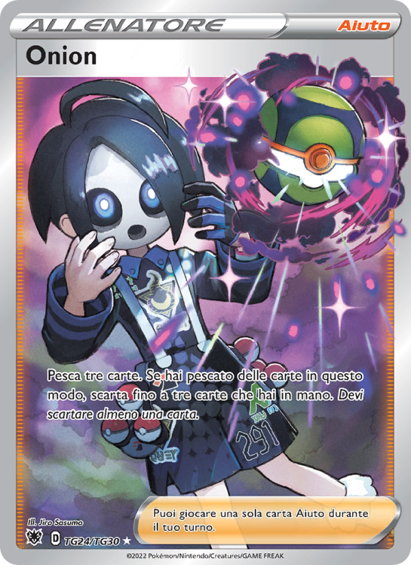 Onion TG24 — Lucentezza Siderale (Italian Pokémon TCG card)