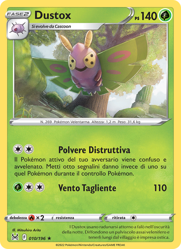 Dustox 010/247 — Origine Perduta (Italian Pokémon TCG card)