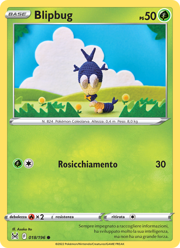 Blipbug 018/247 — Origine Perduta (Italian Pokémon TCG card)
