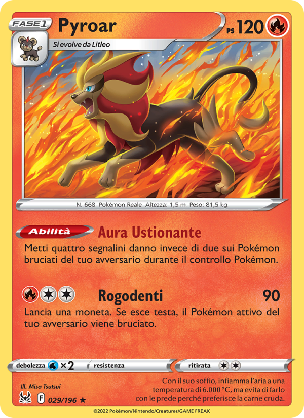 Pyroar 029/247 — Origine Perduta (Italian Pokémon TCG card)