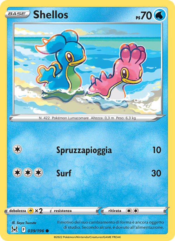 Shellos 039/247 — Origine Perduta (Italian Pokémon TCG card)