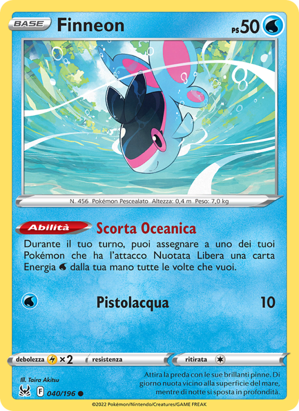 Finneon 040/247 — Origine Perduta (Italian Pokémon TCG card)