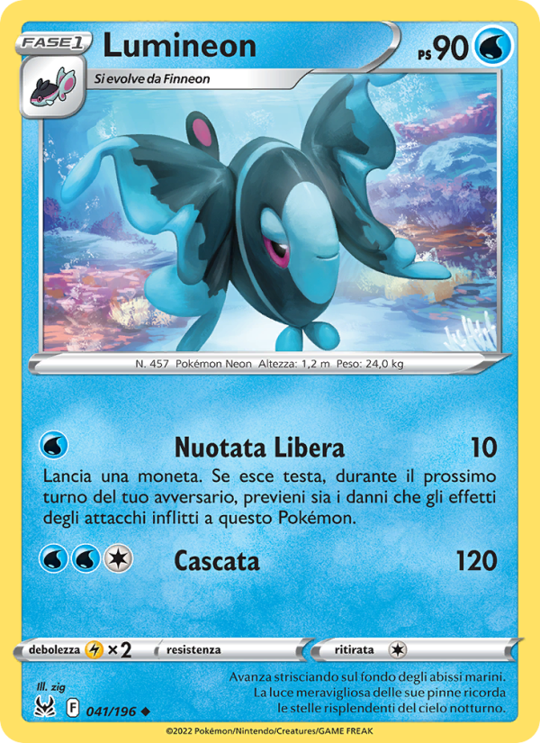 Lumineon 041/247 — Origine Perduta (Italian Pokémon TCG card)