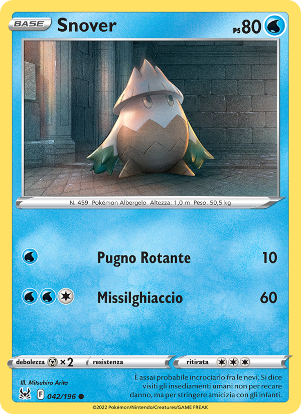 Snover 042/247 — Origine Perduta (Italian Pokémon TCG card)