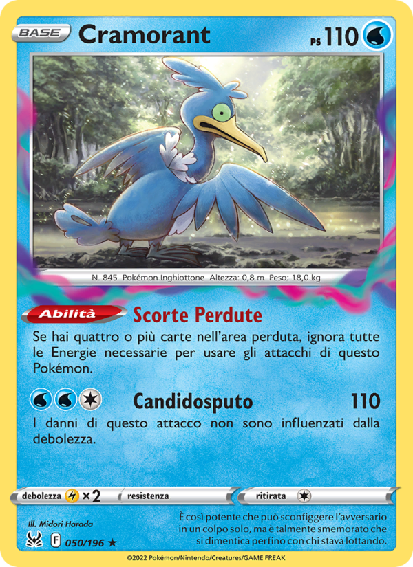 Cramorant 050/247 — Origine Perduta (Italian Pokémon TCG card)