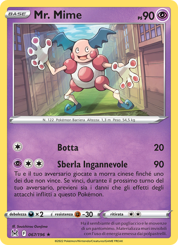 Mr. Mime 067/247 — Origine Perduta (Italian Pokémon TCG card)