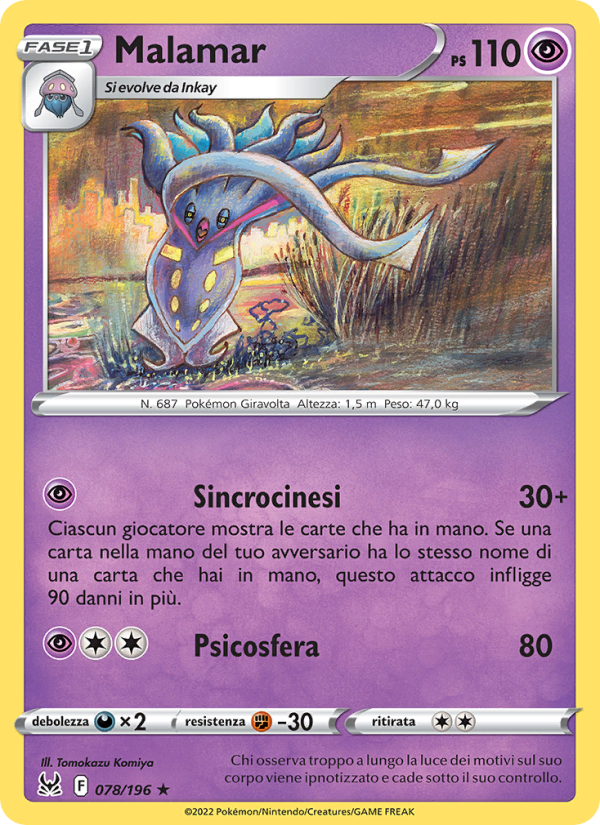 Malamar 078/247 — Origine Perduta (Italian Pokémon TCG card)