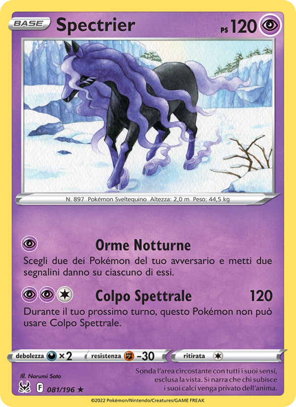 Spectrier 081/247 — Origine Perduta (Italian Pokémon TCG card)