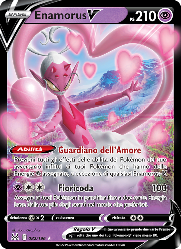 Enamorus V 082/247 — Origine Perduta (Italian Pokémon TCG card)