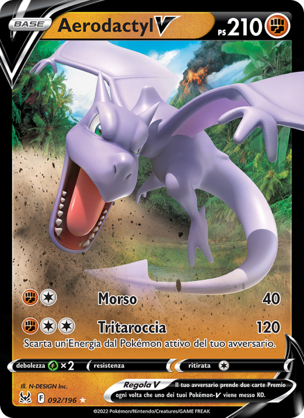 Aerodactyl V 092/247 — Origine Perduta (Italian Pokémon TCG card)