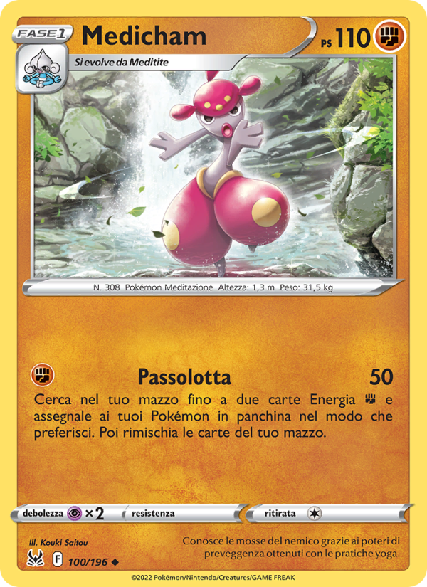 Medicham 100/247 — Origine Perduta (Italian Pokémon TCG card)
