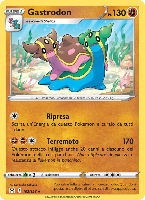 Gastrodon 102/247 — Origine Perduta (Italian Pokémon TCG card)