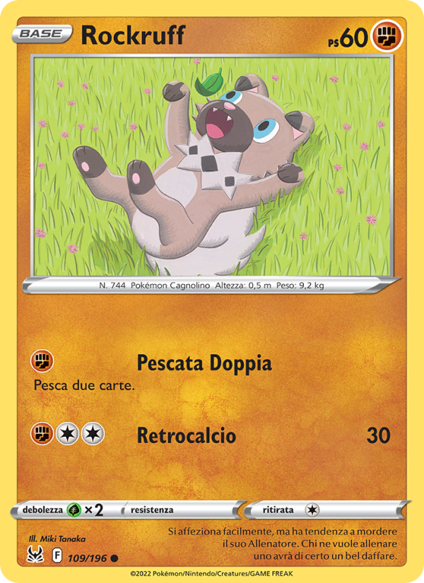 Rockruff 109/247 — Origine Perduta (Italian Pokémon TCG card)