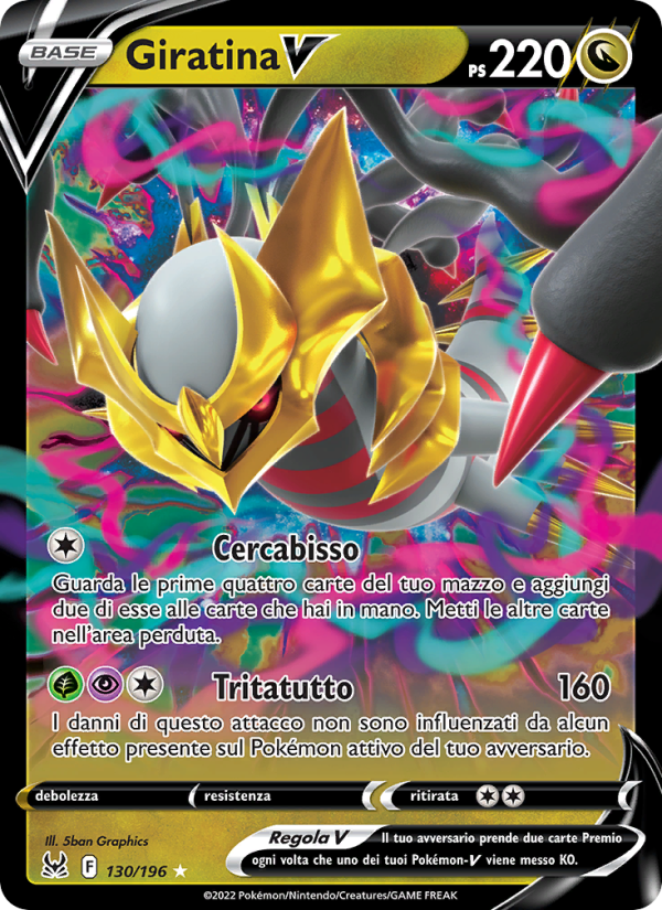 Giratina V 130/247 — Origine Perduta (Italian Pokémon TCG card)