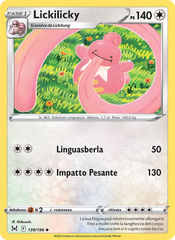 Lickilicky 139/247 — Origine Perduta (Italian Pokémon TCG card)