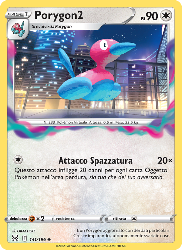 Porygon2 141/247 — Origine Perduta (Italian Pokémon TCG card)