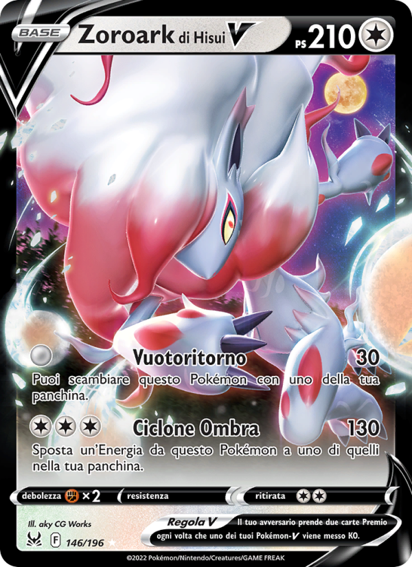 Zoroark di Hisui V 146/247 — Origine Perduta (Italian Pokémon TCG card)