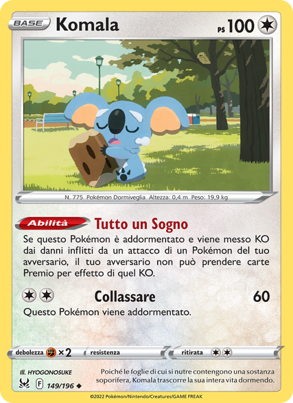 Komala 149/247 — Origine Perduta (Italian Pokémon TCG card)