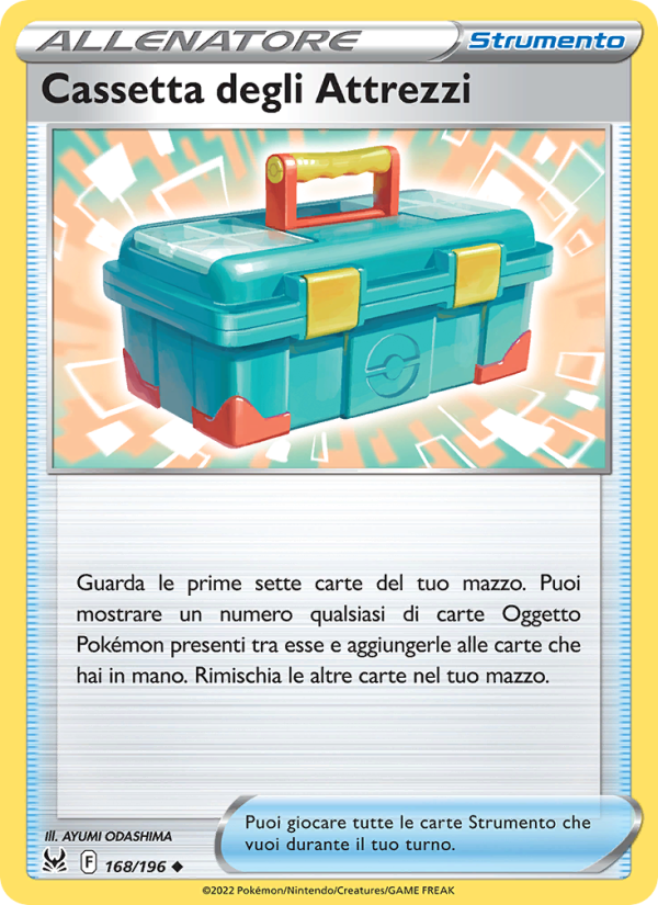 Cassetta degli Attrezzi 168/247 — Origine Perduta (Italian Pokémon TCG card)