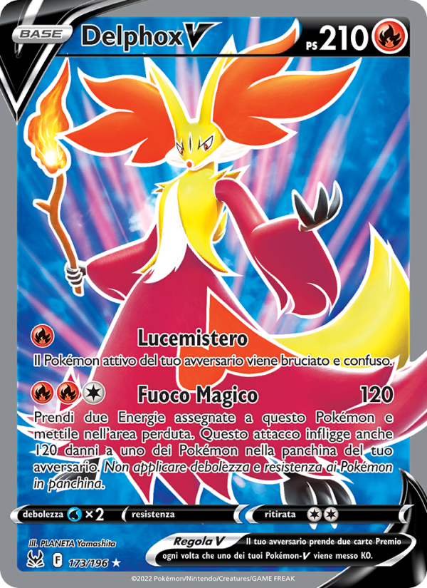 Delphox V 173/247 — Origine Perduta (Italian Pokémon TCG card)