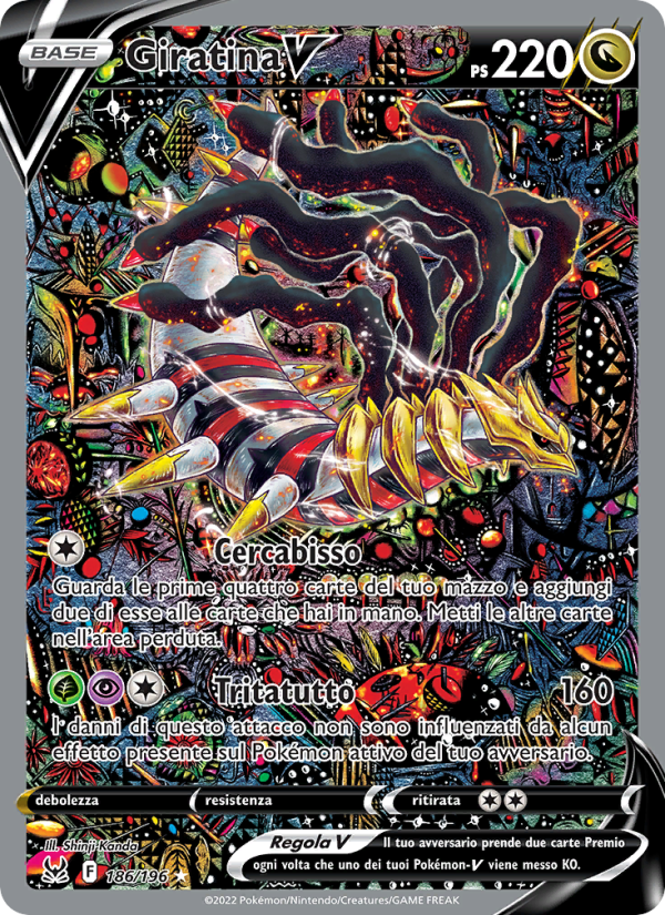 Giratina V 186/247 — Origine Perduta (Italian Pokémon TCG card)