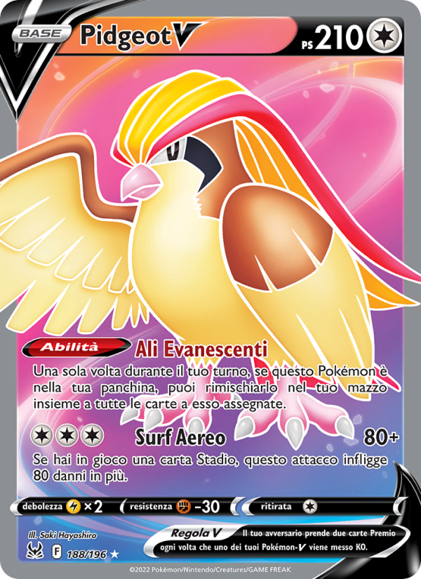 Pidgeot V 188/247 — Origine Perduta (Italian Pokémon TCG card)