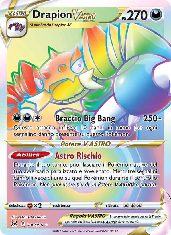 Drapion V ASTRO 200/247 — Origine Perduta (Italian Pokémon TCG card)
