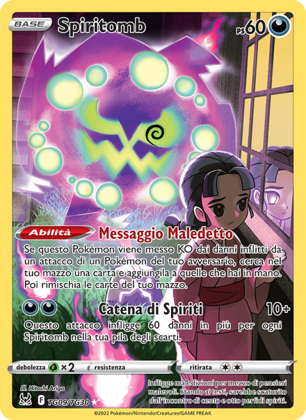 Spiritomb TG09 — Origine Perduta (Italian Pokémon TCG card)