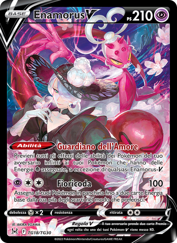 Enamorus V TG18 — Origine Perduta (Italian Pokémon TCG card)