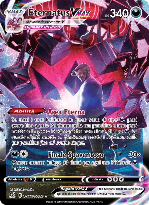 Eternatus VMAX TG22 — Origine Perduta (Italian Pokémon TCG card)