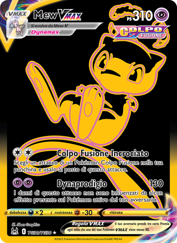 Mew VMAX TG30 — Origine Perduta (Italian Pokémon TCG card)