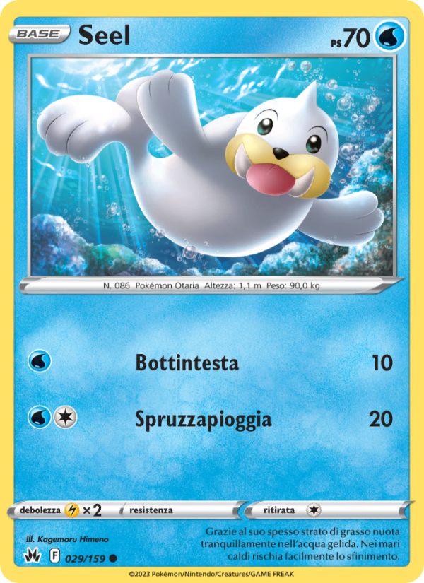 Seel 029/230 — Zenit Regale (Italian Pokémon TCG card)