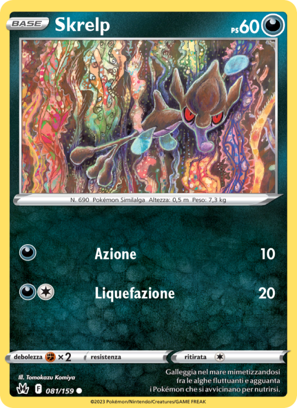 Skrelp 081/230 — Zenit Regale (Italian Pokémon TCG card)