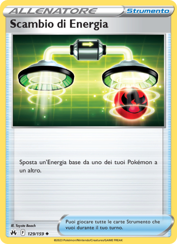 Scambio di Energia 129/230 — Zenit Regale (Italian Pokémon TCG card)