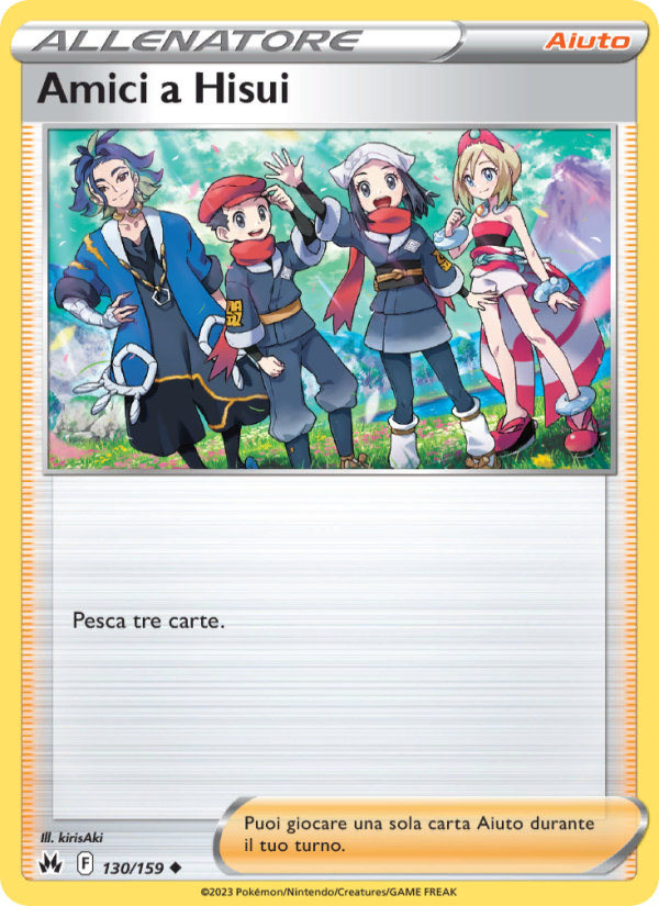 Amici a Hisui 130/230 — Zenit Regale (Italian Pokémon TCG card)