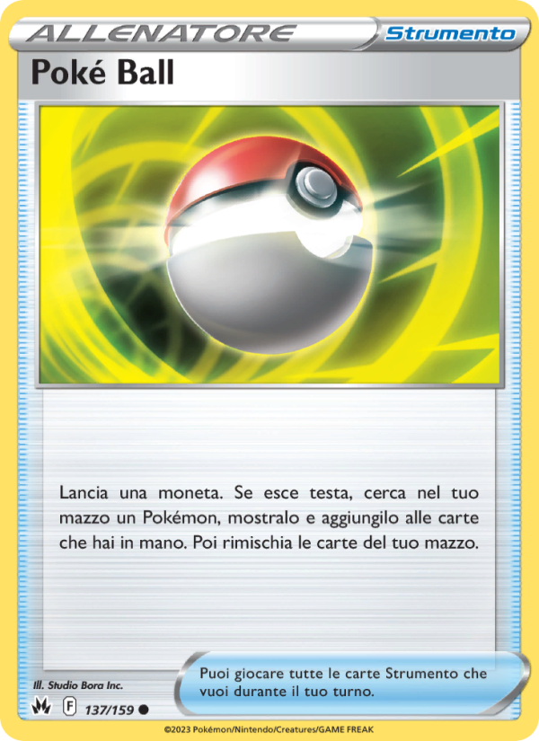 Poké Ball 137/230 — Zenit Regale (Italian Pokémon TCG card)