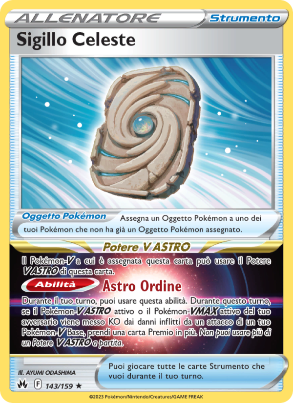 Sigillo Celeste 143/230 — Zenit Regale (Italian Pokémon TCG card)