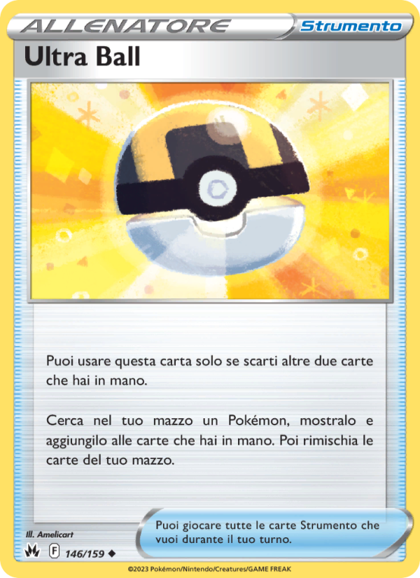 Ultra Ball 146/230 — Zenit Regale (Italian Pokémon TCG card)