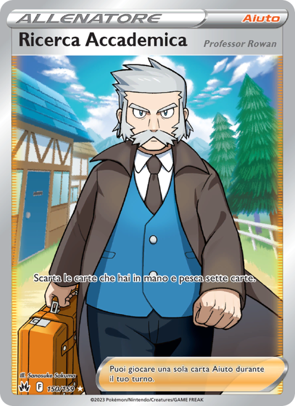 Ricerca Accademica 150/230 — Zenit Regale (Italian Pokémon TCG card)
