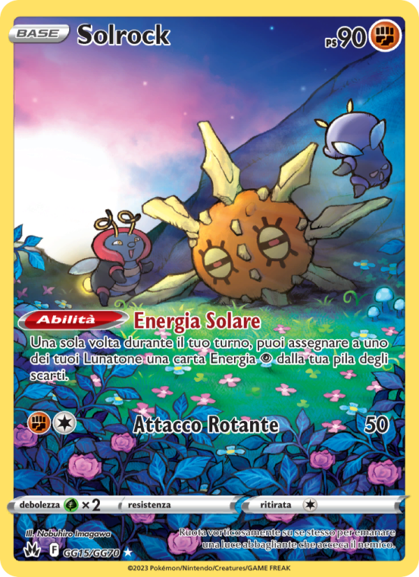 Solrock GG15 — Zenit Regale (Italian Pokémon TCG card)
